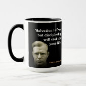 Dietrich Bonhoeffer Zitat zur Rettung Tasse (Links)