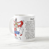 Dietz, der Ursprung, die Bedeutung und das Wappen Kaffeetasse (Vorderseite Links)