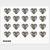 Dieu Et.Mon Droit Heart Sticker (Blatt)