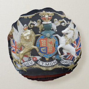 Dieu Et.Mon Droit Round Pillow Rundes Kissen