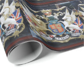 Dieu Et.Mon Droit Wrapping Paper Geschenkpapier (Rolleneckpunkt)