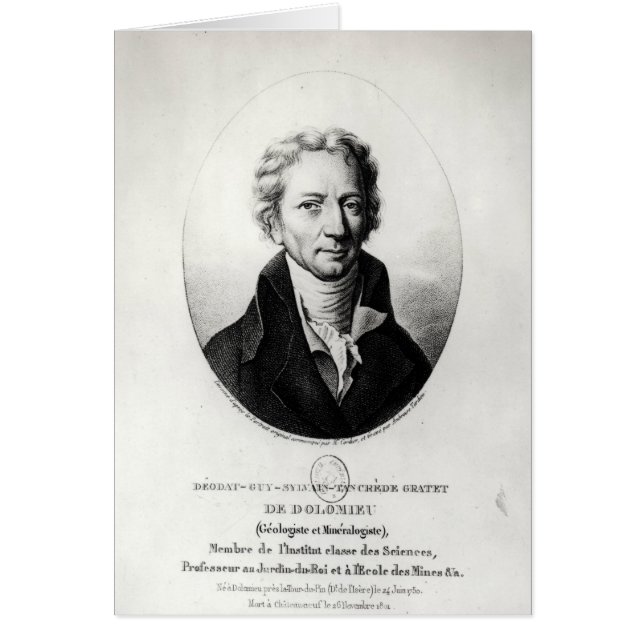 Dieudonne Dolomieu (Vorne)