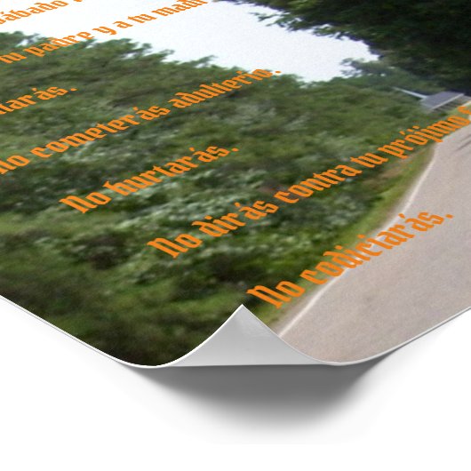 Diez Mandamientos - Camino Celestial Poster (Ecke)