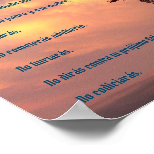 Diez Mandamientos - Cielo Poster (Ecke)