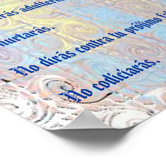 Diez Mandamientos Poster (Ecke)