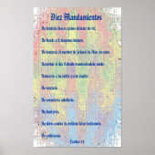 Diez Mandamientos Poster (Vorne)