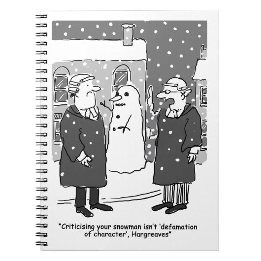 Diffamierung von Charakteranwälten Notizblock (Vorderseite)