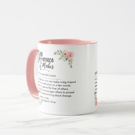 Difference Maker Definition Appreciation for her Tasse (Vorderseite Links)