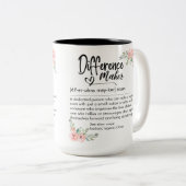 Difference Maker Definition Appreciation for her Zweifarbige Tasse (VorderseiteRechts)