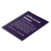 Difference Maker Definition Notizblock (Linke Seite)