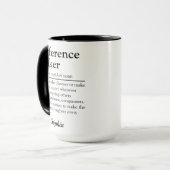 Difference Maker Personalized Appreciation Gift Tasse (Vorderseite Links)