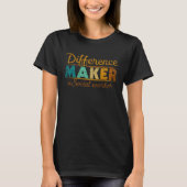 Difference Maker Proud Social Worker 2 T-Shirt (Vorderseite)