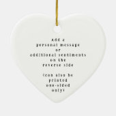 "Difference You've Made" Personalized Name Message Keramik Ornament (Hinten)