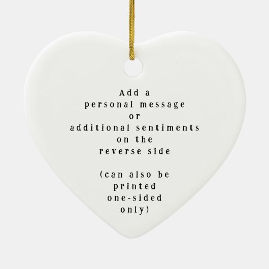 "Difference You've Made" Personalized Name Message Keramik Ornament (Hinten)