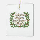 Different Abilities, Same Christmas Magic Keramikornament (Links)