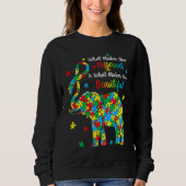 Different Beautiful Autism Awareness Puzzle Piece  Sweatshirt (Vorderseite)