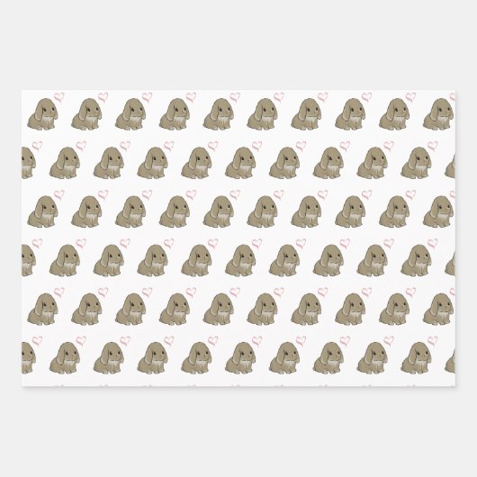 Different bunny geschenkpapier set (Vorderseite 2)