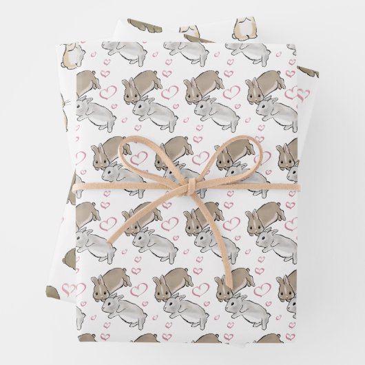 Different bunny  geschenkpapier set (Beispiel)