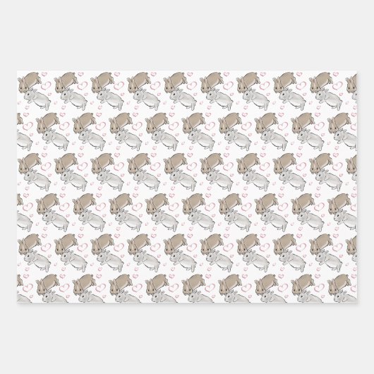 Different bunny geschenkpapier set (Vorderseite)