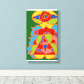 Different but cool abstract art leinwanddruck (Insitu (Holzboden))