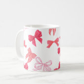 Different colours of pink bows kaffeetasse (Vorderseite Links)