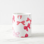 Different colours of pink bows kaffeetasse (Mittel)