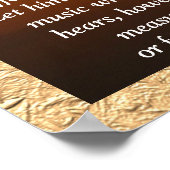 Different Drummer - Thoreau Zitat Poster (Ecke)