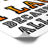 Different Laugh Funny Poster (Ecke)