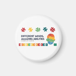 Different Minds Amazing Abilities Awareness Art Magnet