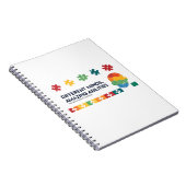 Different Minds Amazing Abilities Awareness Art Notizblock (Rechte Seite)