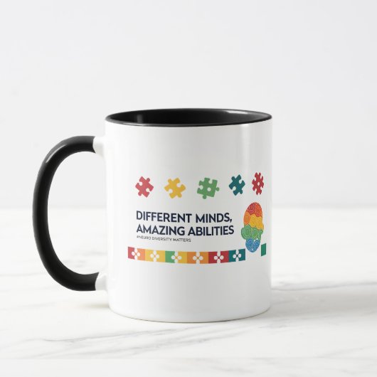 Different Minds Amazing Abilities Awareness Art Tasse (Links)