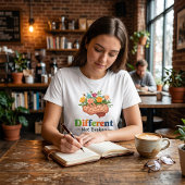 Different Not Broken Floral Brain: Neurodiversity Tri-Blend Shirt