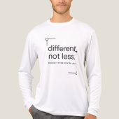 Different, Not Less | Minimalistischer Stolz auf B Tri-Blend Shirt (Vorderseite)