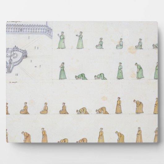 Different positions of the Body during Prayer from Fotoplatte (Vorderseite)