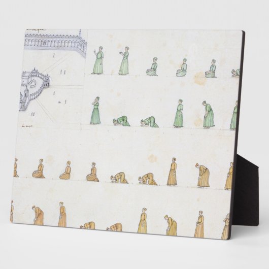 Different positions of the Body during Prayer from Fotoplatte (Seite)