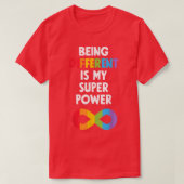 Different Super Power Neurodiversity ADHD Autismus T-Shirt (Design vorne)