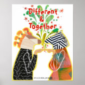 Different & Together Pride Poster – Unity Art Prin (Vorne)