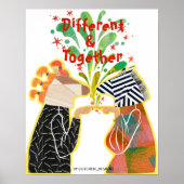 Different & Together Pride Poster – Unity Art Prin (Vorne)