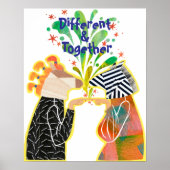 Different & Together Pride Poster – Unity Art Prin (Vorne)