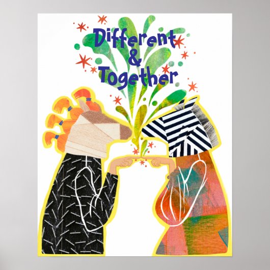 Different & Together Pride Poster – Unity Art Prin (Vorne)