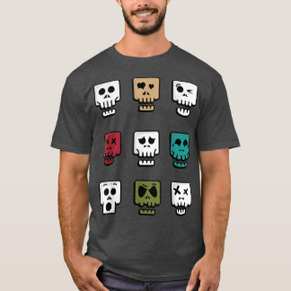 DIfferent types of skull knochenkopfskeleton skull T-Shirt