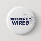 Differently Wired – Autism Awareness Month Blue  Button (Vorderseite)