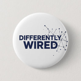 Differently Wired – Autism Awareness Month Blue  Button