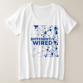 Differently Wired – Autism Awareness Month Blue  Große Größe T-Shirt