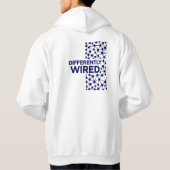 Differently Wired – Autism Awareness Month Blue Hoodie (Rückseite)