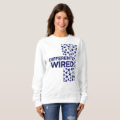 Differently Wired – Autism Awareness Month Blue Sweatshirt (Vorne ganz)