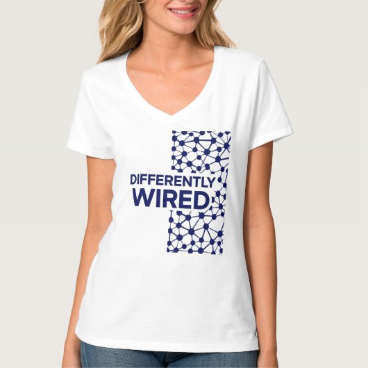 Differently Wired – Autism Awareness Month Blue T-Shirt (Vorderseite)