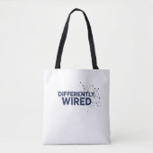 Differently Wired – Autism Awareness Month Blue  Tasche (Vorderseite)