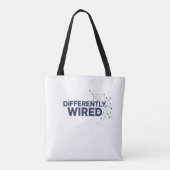 Differently Wired – Autism Awareness Month Blue  Tasche (Rückseite)