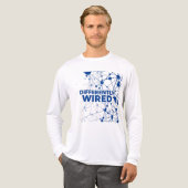 Differently Wired – Autism Awareness Month Blue  Tri-Blend Shirt (Vorderseite komplett)